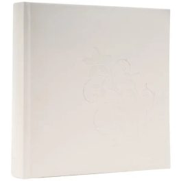   Esküvői Fotóalbum 22x22 cm Könyvkötésű 200 Darab 10x15 cm-es Fotóhoz Fehér Indák
