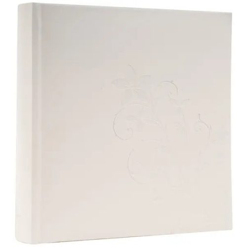 Esküvői Fotóalbum 22x22 cm Könyvkötésű 200 Darab 10x15 cm-es Fotóhoz Fehér Indák