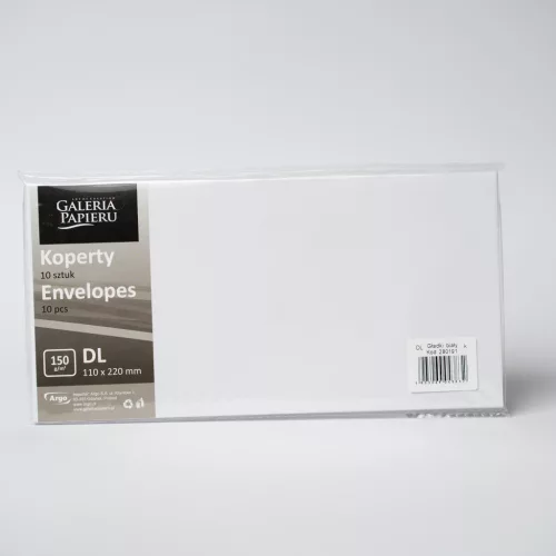 Szilikonos Boríték LA/4 Smooth White 150 gramm 10 Darab/Csomag