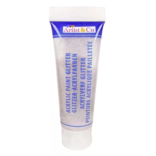 Artist&Co Akrilfesték 75ml Csillámos Ezüst