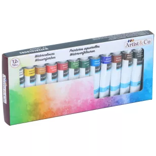Artist&Co Akvarellfesték 12x12 ml