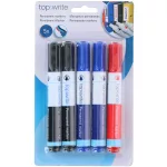 Topwrite Permanent Marker Készlet 5 Darabos Különböző Színekkel