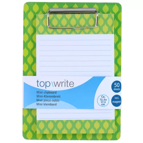 Topwrite Jegyzettömb 50 Lapos Táblával Zöld