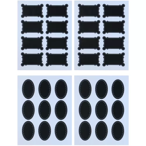 Craft Öntapadós Címke Fekete Kétféle