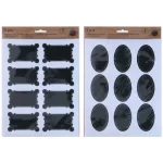 Craft Öntapadós Címke Fekete Kétféle