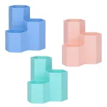 Topwrite Asztali Írószertartó 12x12x5,5 cm Hatszögletű Vegyes Színek