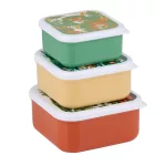 Uzsonnás Doboz Szett 3 Darabos Szafari