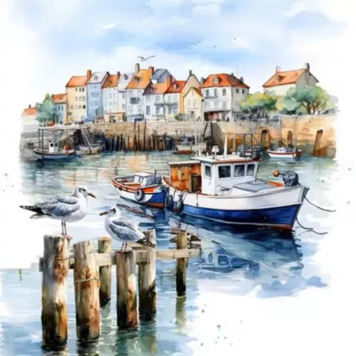 Ti-Flair Szalvéta 33 x 33 cm 3 Rétegű 20 Lap/Csomag Port Scene