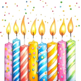   Ti-Flair Szalvéta 33 x 33 cm 3 Rétegű 20 Lap/Csomag Bougies de Fête