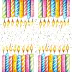 Ti-Flair Szalvéta 33 x 33 cm 3 Rétegű 20 Lap/Csomag Bougies de Fête