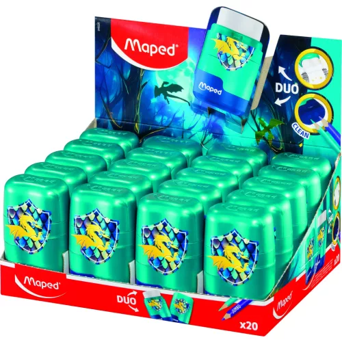 Maped Hegyező Kétlyukú Tartályos Radírral Dragon Connect