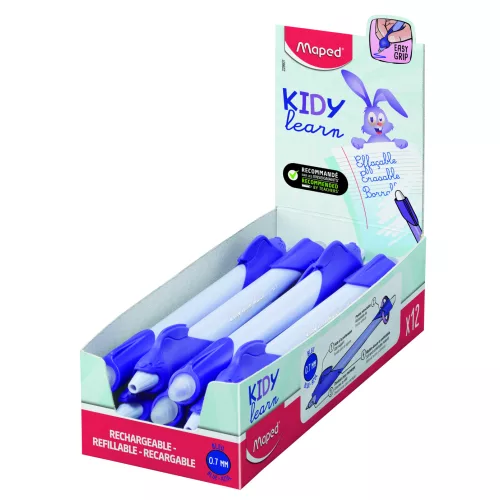 Maped Írástanuló Rollertoll Radírozható 0,7 mm Kidy Learn Magic Nyuszi Lila