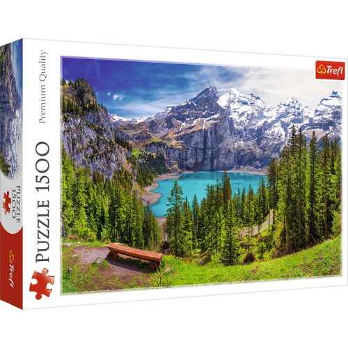 Trefl Puzzle Oeschinen-tó Alpok Svájc 1500 darabos