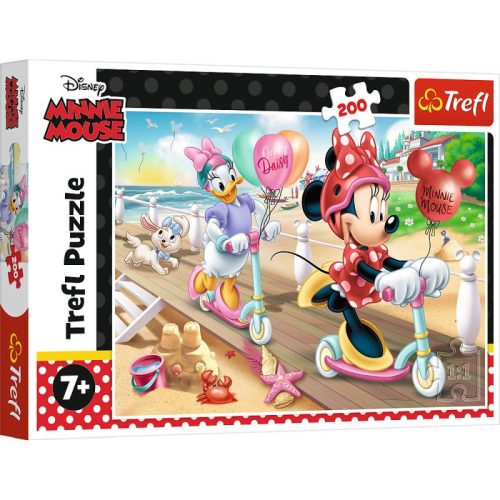 Trefl Puzzle Minnie A Tengerparton 200 Darabos