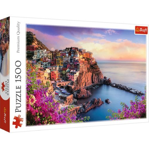 Trefl Puzzle Manarola Tengerpartja Olaszország 1500 darabos
