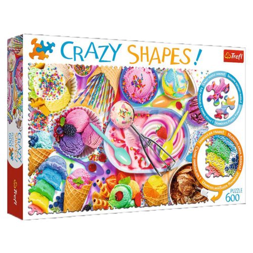 Trefl Puzzle Crazy Shapes Édességek 600 darabos