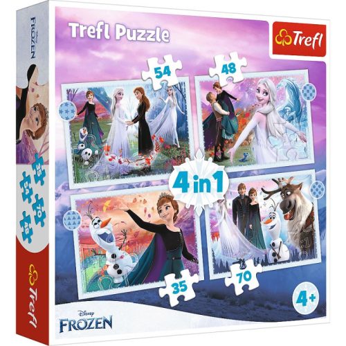 Trefl Puzzle 4in1 Jégvarázs 2 Varázslat Az Erdőben