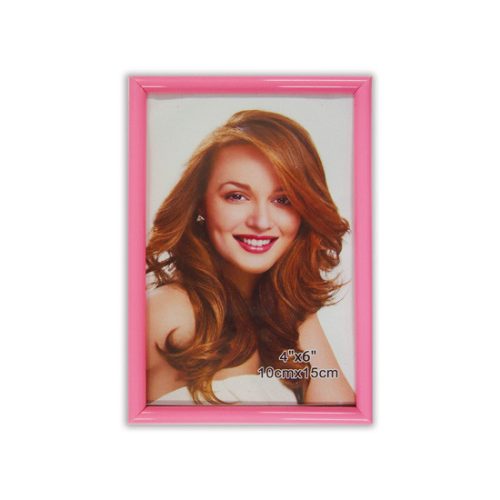 Home Decor Képkeret Műanyag 10x15 cm Pink