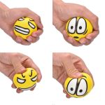 Play WITH Fun Stresszlabda 6,3 Cm Sárga Vegyes Emoji Minta Rugalmas