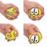   Play WITH Fun Stresszlabda 6,3 Cm Sárga Vegyes Emoji Minta Rugalmas