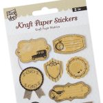 Stick Art Matrica Kraft Vintage Minta Pink Csillámos Dekor 10x16 cm 2 ív/bliszter