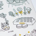 Matrica 9x24cm Szinezhető Süti 1 ív/bliszter