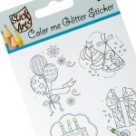 Matrica 9x24cm Szinezhető Születésnap 1 ív/bliszter