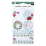 Stick Art Washi Tape Rizspapír Matrica Karácsonyi Minta 2 ív/bliszter