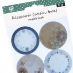 Stick Art Washi Tape Rizspapír Matrica Pillangó és Virág Minta 2 ív/bliszter