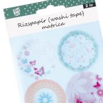 Stick Art Washi Tape Rizspapír Matrica Színes Pillangóminta 2 ív/bliszter