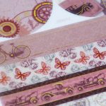 Stick Art Washi Tape Rizspapír Matrica Utazás Minta 2 ív/bliszter