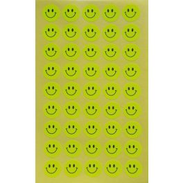   Smile Matrica Sárga Kör Alakú 15 mm 45 Darab/Ív 15,5x9,3 cm Lapon 10 Ív/Csomag