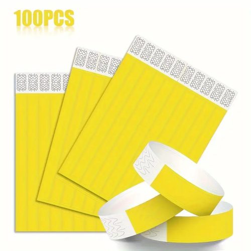 Tyvek Karszalag Sorszámozott Vízálló 3/4 1,9x25 cm 100 Darab/Csomag Sárga