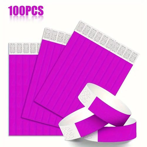 Tyvek Karszalag Sorszámozott 3/4 1,9x25 Cm 100 Darab/Csomag Levendula Öntapadós Víz- És Izzadságálló Tépésbiztos