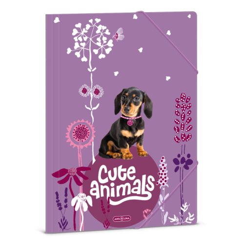 Ars Una Gumis Mappa A/4 Cute Animals Puppy 5369