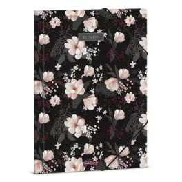 Ars Una Gumis Mappa A/4 Flowery Black (5374) 24