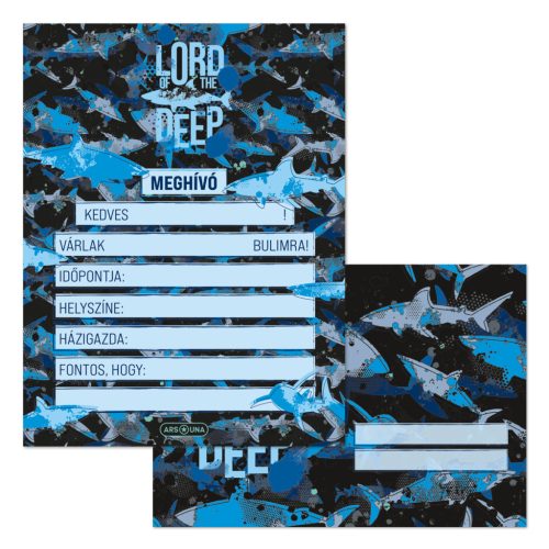 Ars Una Partimeghívó Borítékkal Lord Of The Deep 10 Darab/Csomag