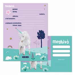   Ars Una Partimeghívó Borítékkal 10 Darab/Csomag Cute Animals Unicorn (5448) 25