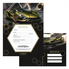   Ars Una Partimeghívó Borítékkal 10 Darab/Csomag Lamborghini (5523) 26