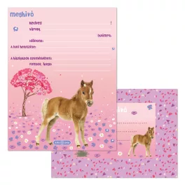   Ars Una Partimeghívó Borítékkal 10 Darab/Csomag Cute Animals-Horse (5526) 26