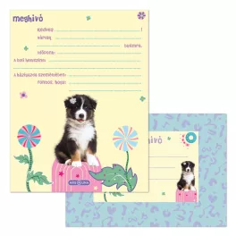   Ars Una Partimeghívó Borítékkal 10 Darab/Csomag Cute Animals- Aussie (5528) 26
