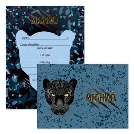   Ars Una Partimeghívó Borítékkal 10 Darab/Csomag Black Panther (5529) 26