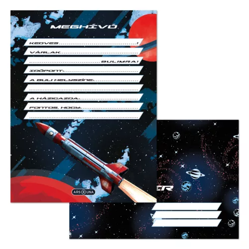 Ars Una Partimeghívó Borítékkal 10 Darab/Csomag Space Explorer (5552) 26