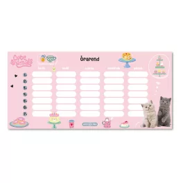 Ars Una Órarend Egylapos Cute Animals-Tea Party (5532) 26
