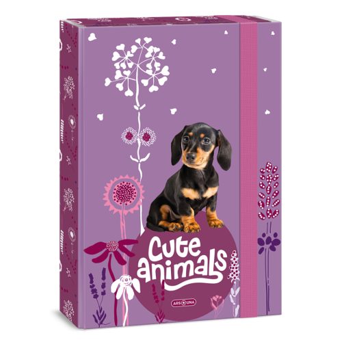 Ars Una Füzetbox A/4 Cute Animals Puppy 5369
