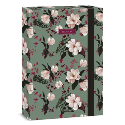 Ars Una Füzetbox A/4 Flowery Green (5535) 26