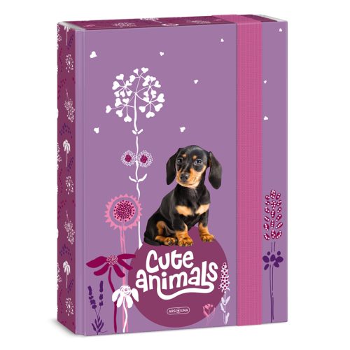 Ars Una Füzetbox A/5 Cute Animals Puppy 5369