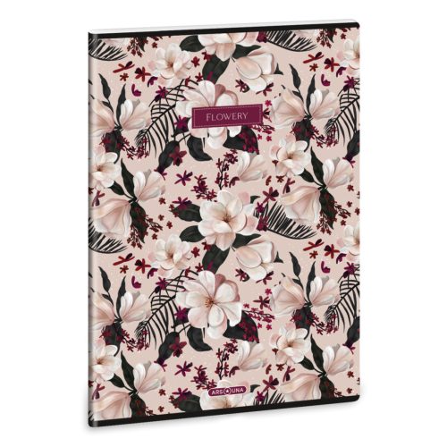 Ars Una Füzet A/4 Extra Kapcsos Vonalas Flowery Pink (5375) 24