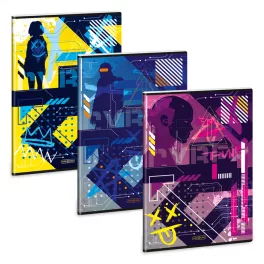 Ars Una Extra Kapcsos Füzet A/4 Vonalas Cyberpunk (5493) 25