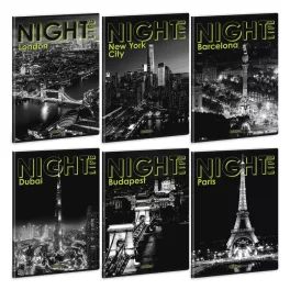   Ars Una Extra Kapcsos Füzet A/4 Vonalas Night Life (5582) 26